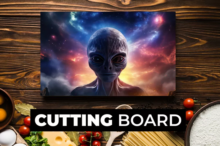 Alien Cutting Board Sublimation