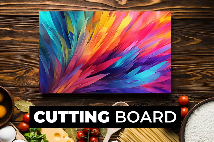 Multicolor Cutting Board Sublimation
