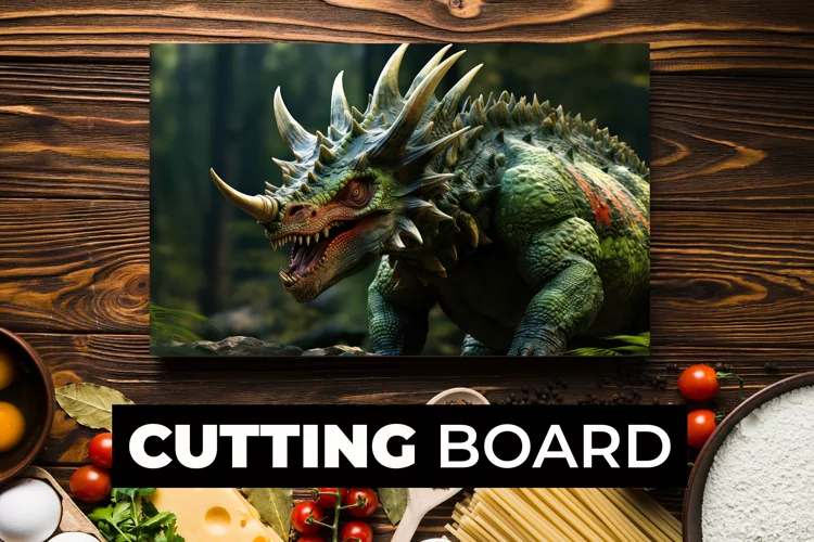 Dragon Cutting Board sublimation