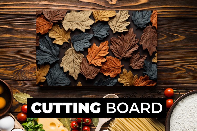 Leaves Cutting Board Sublimation example image 1