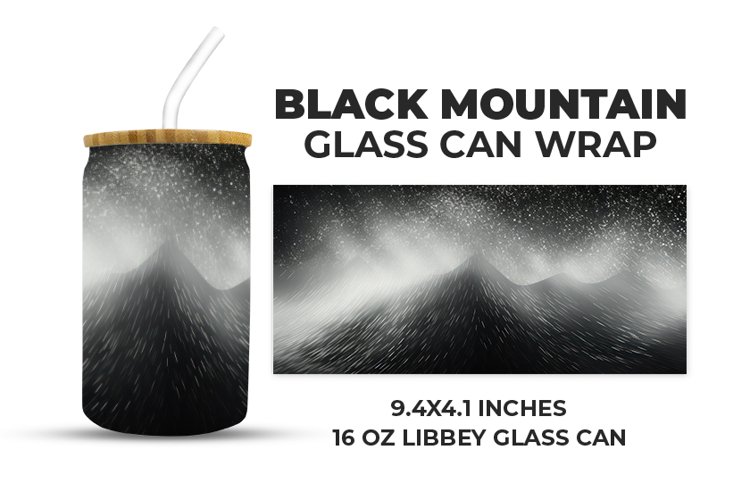 Black Mountain Glass Can Wrap example image 1