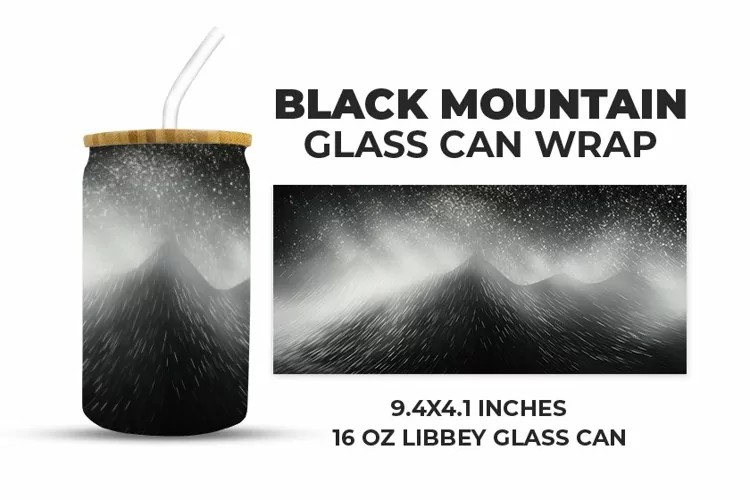 Black Mountain Glass Can Wrap