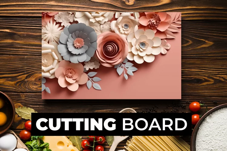 3D Flowers Cutting Board sublimation