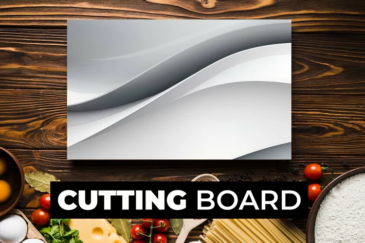 3D Silver Cutting Board sublimation