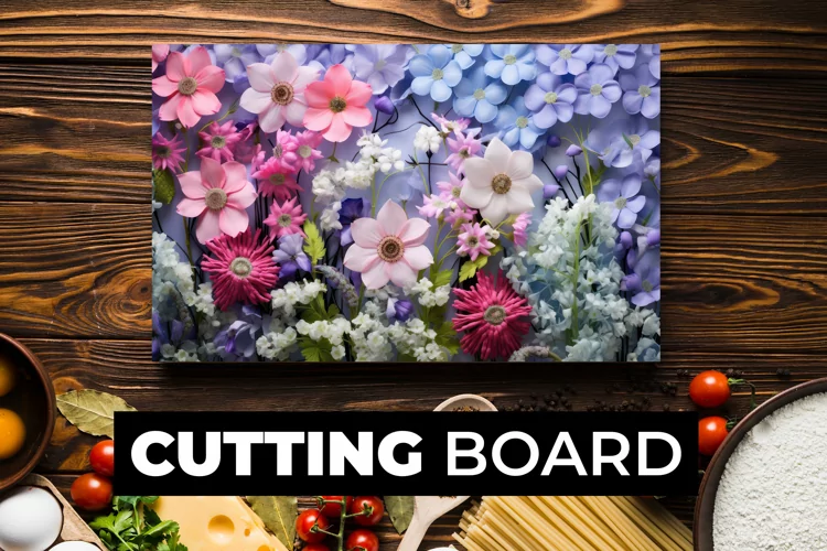 Floral Cutting Board Sublimation