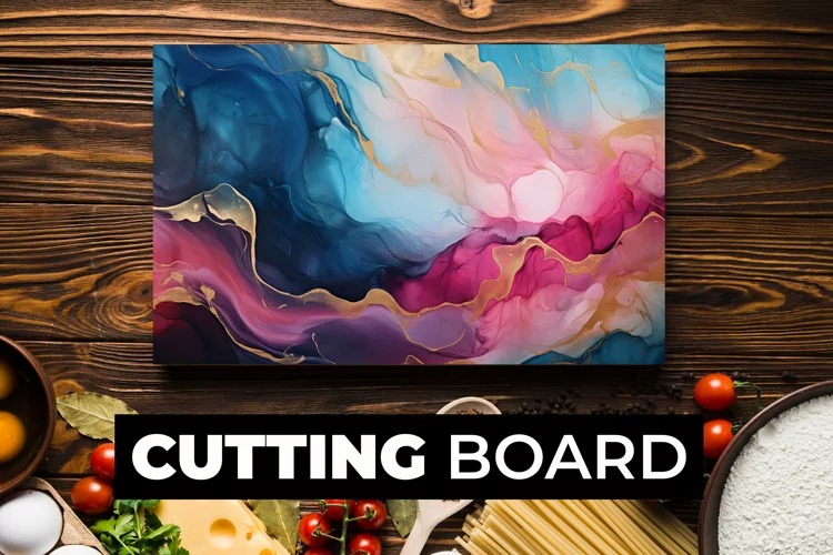 Multicolor Cutting Board Sublimation