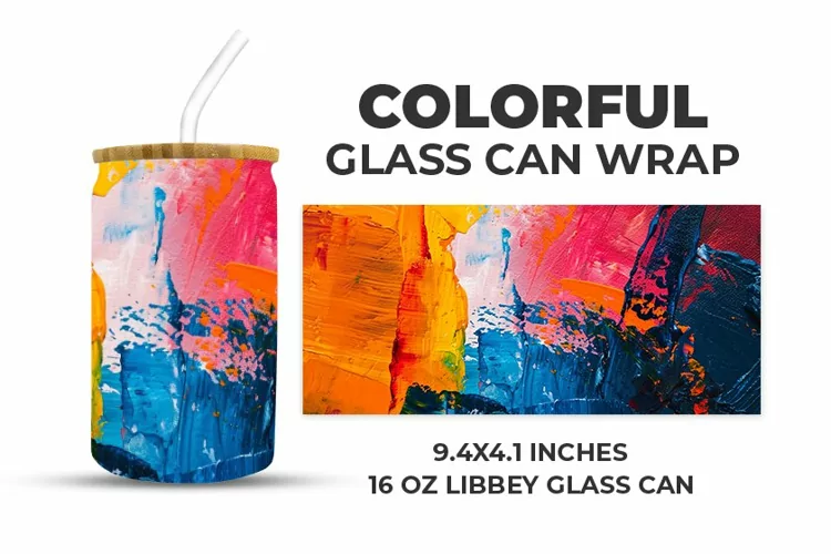 Colorful Glass Can Wrap