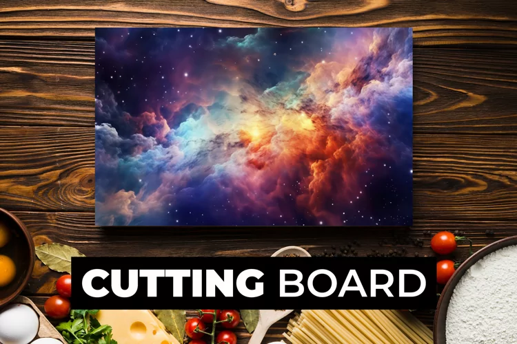 Colorful Clouds Cutting Board sublimation
