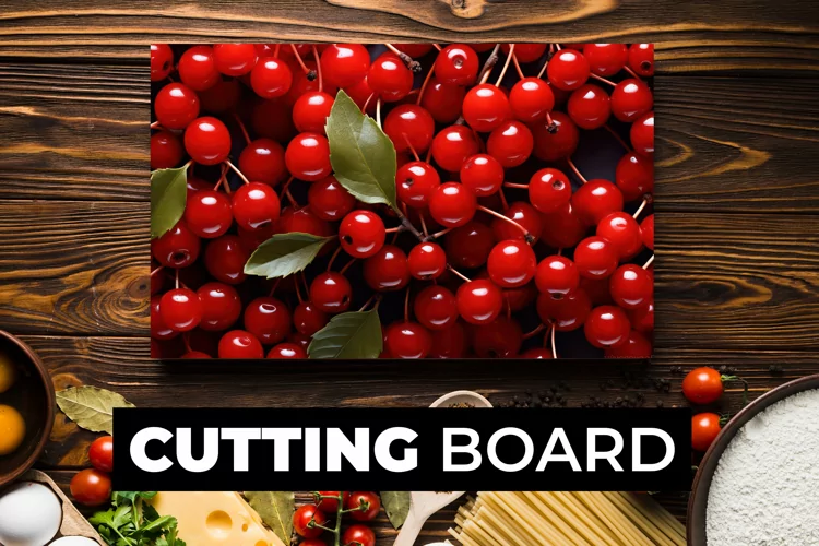 Red Cherry Cutting Board Sublimation