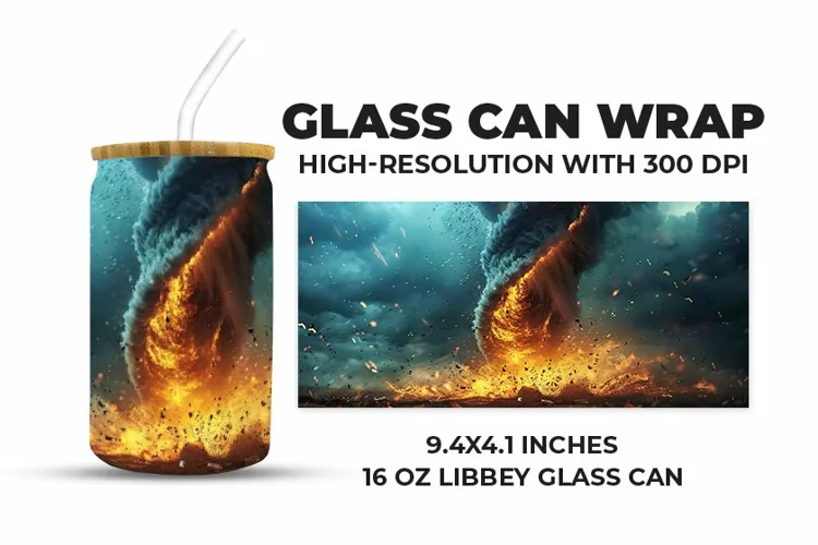 Windstorm Glass Can Wrap