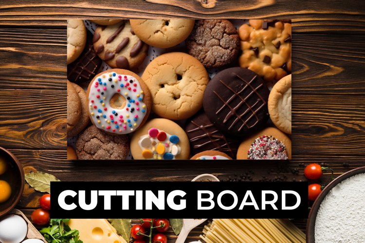 Cookies Cutting Board sublimation