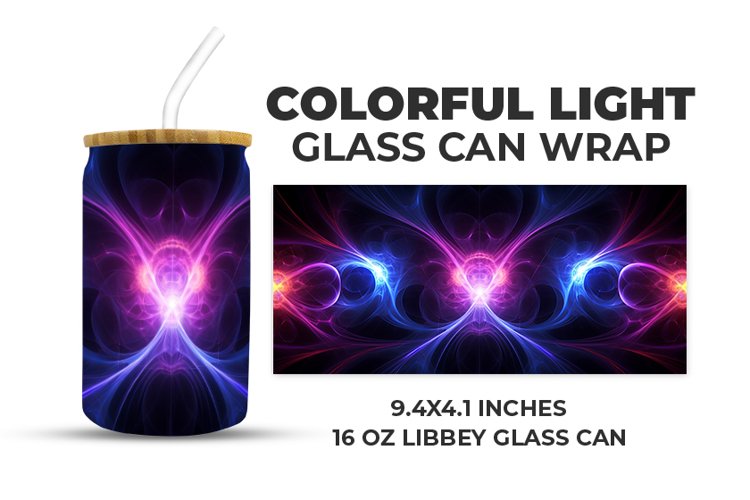 Colorful Light Glass Can Wrap example image 1