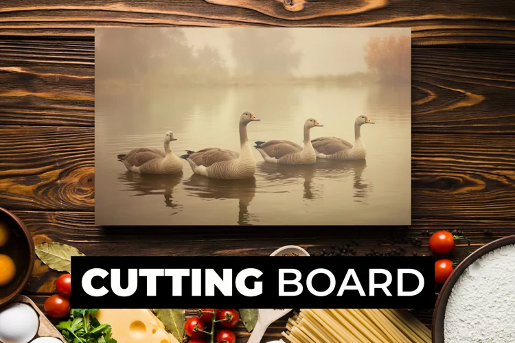 Swan Cutting Board sublimation