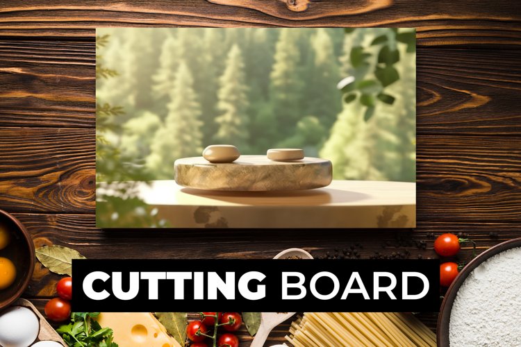 Stone Round Cutting Board sublimation example image 1
