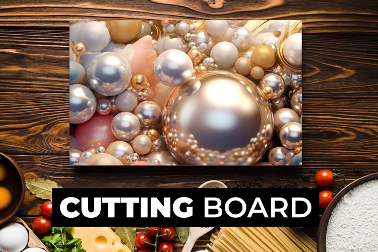 Pearls Cutting Board Sublimation example image 1
