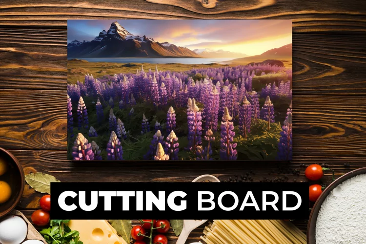 Landscape Cutting Board sublimation