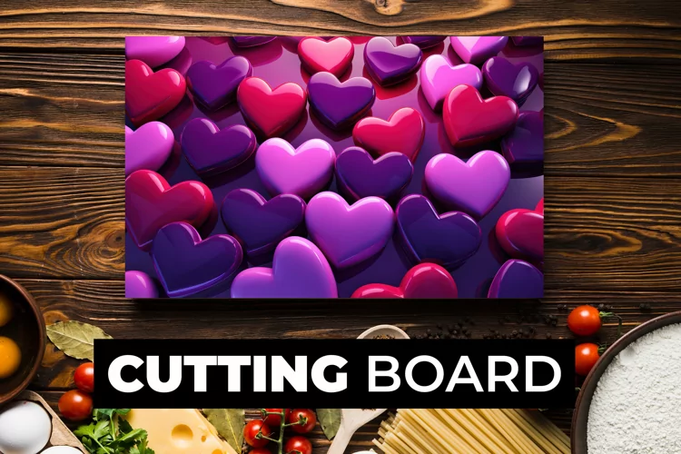3D Heart Cutting Board Sublimation