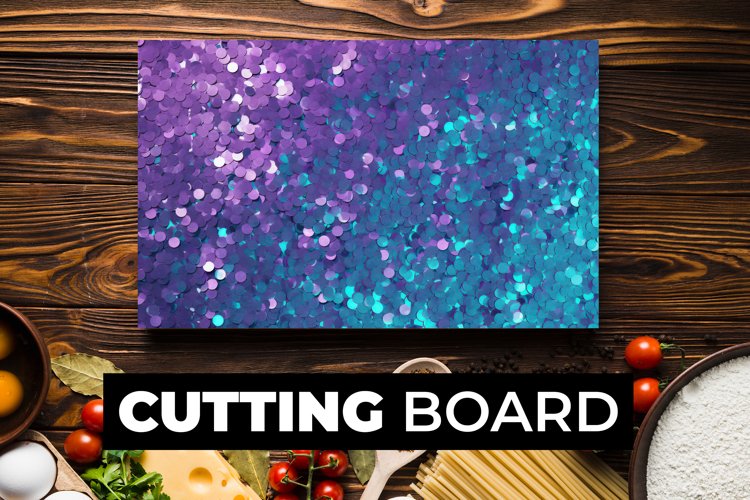 Glitter Cutting Board Sublimation example image 1
