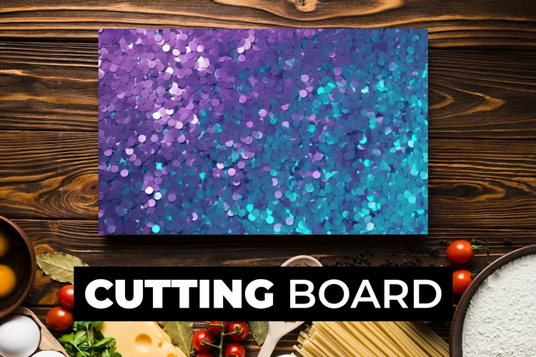 Glitter Cutting Board Sublimation