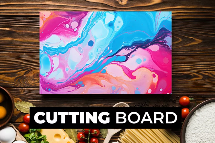 Colorful Liquid Cutting Board Sublimation