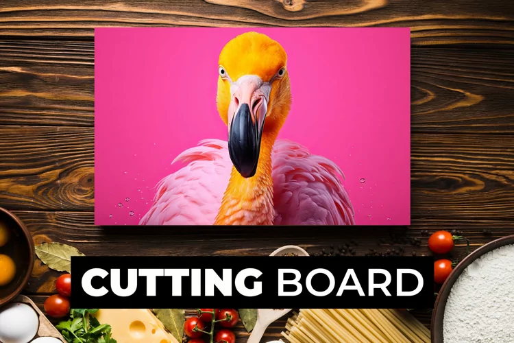 Flamingo Cutting Board Sublimation