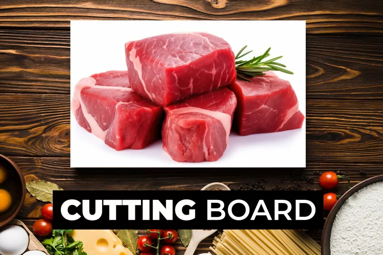 Raw Meat Cutting Board sublimation