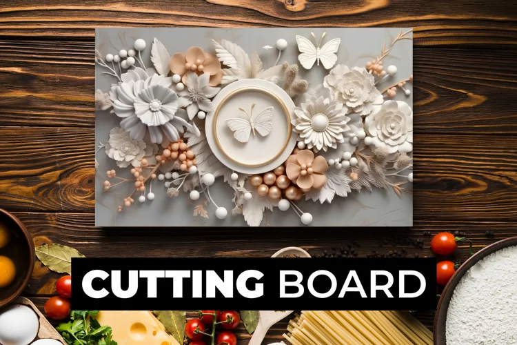 3D Flowers Cutting Board Sublimation