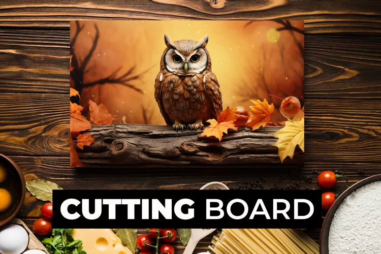 Owl Cutting Board Sublimation
