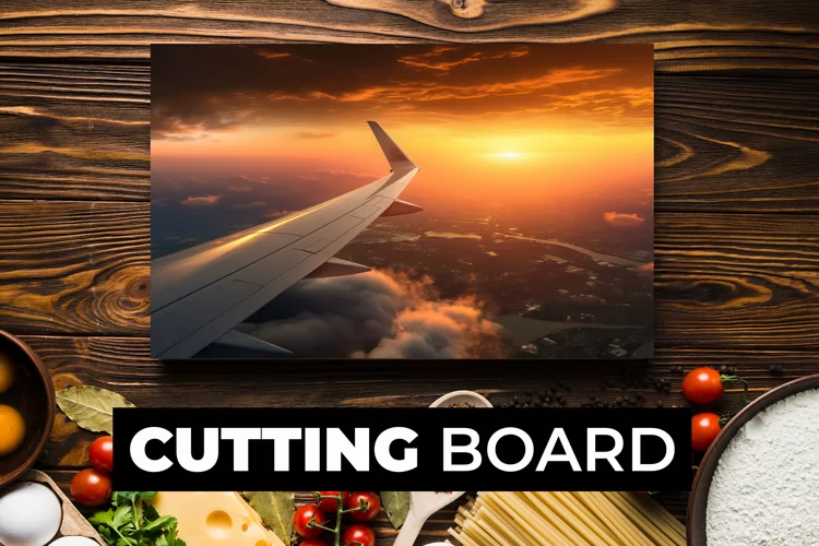 Sunrise Over The Plane Cutting Board Sublimation