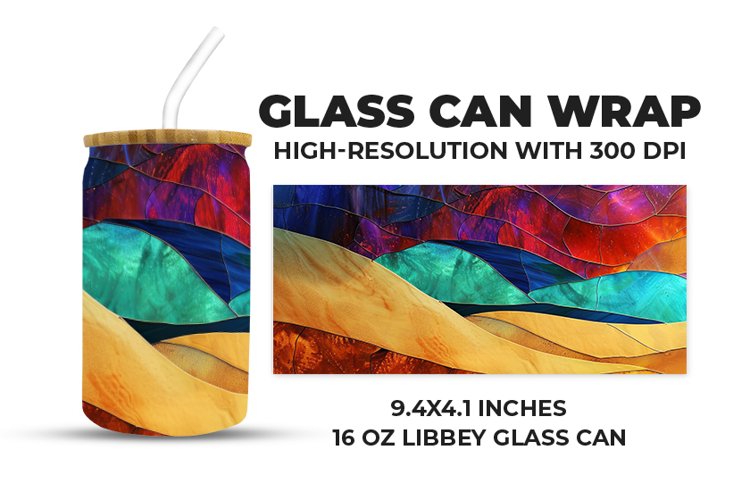 Stained Glass Glass Can Wrap example image 1