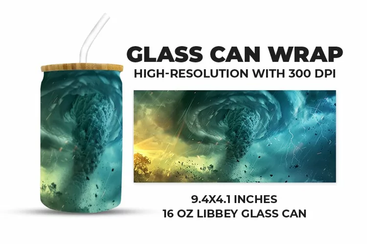 Windstorm Glass Can Wrap