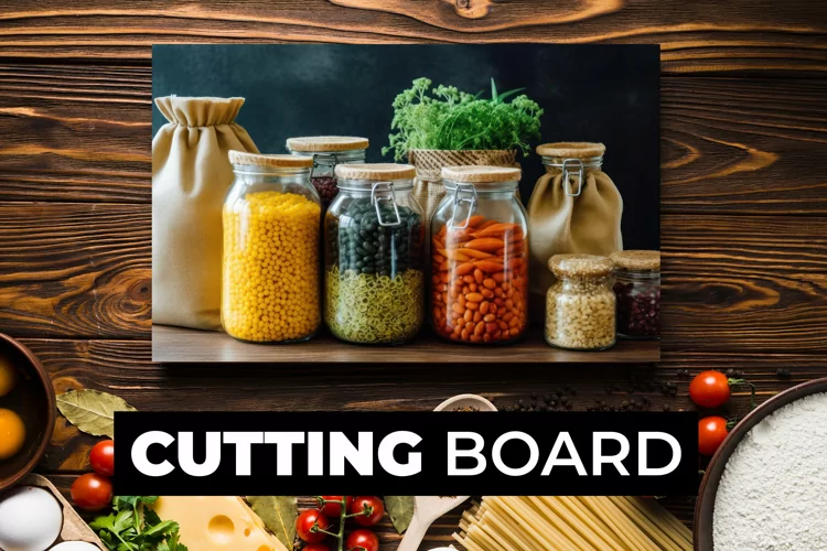 Variety Of Food Cutting Board sublimation