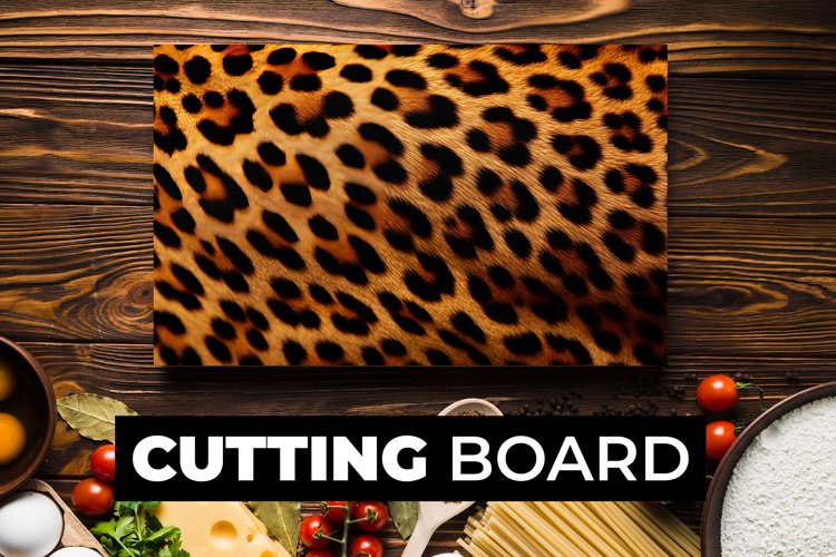 Leopard Pattern Cutting Board Sublimation