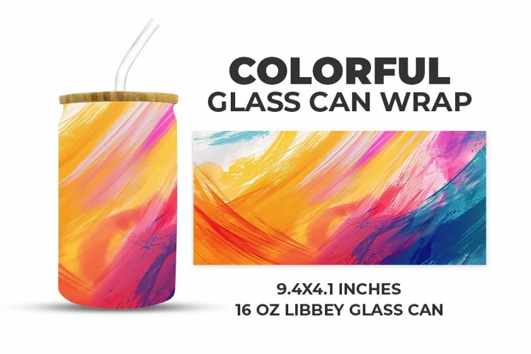 Colorful Glass Can Wrap
