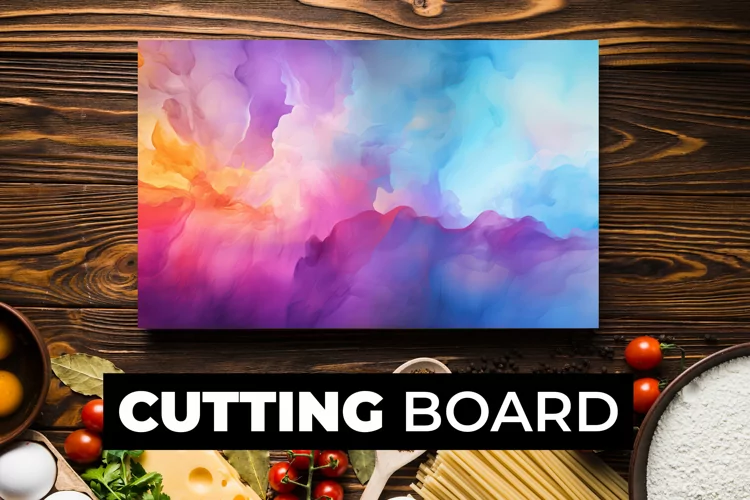 Watercolor Cutting Board Sublimation