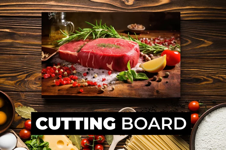 Raw Meat Cutting Board sublimation