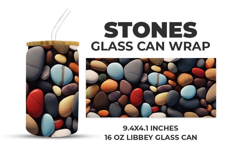 Stones Glass Can Wrap example image 1