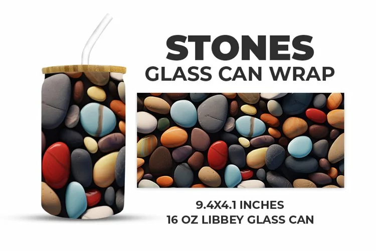 Stones Glass Can Wrap