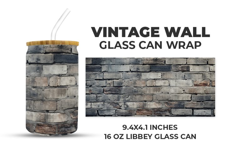 Vintage Wall Glass Can Wrap example image 1