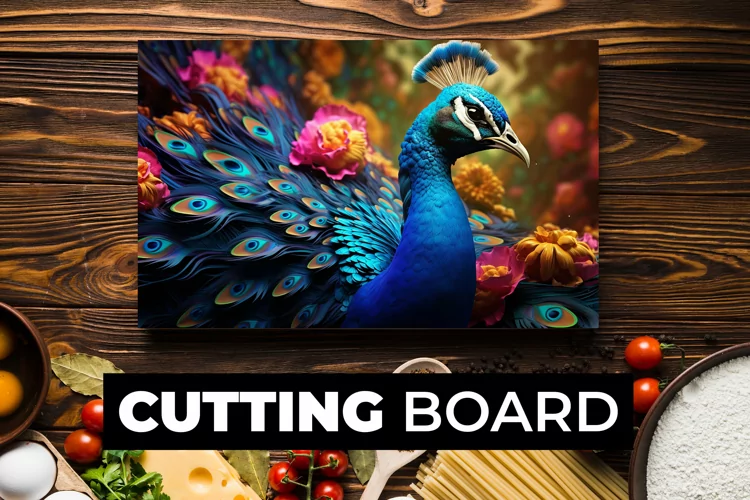 Peacock Cutting Board Sublimation
