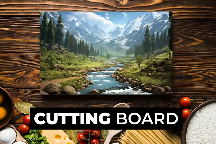 Landscape Cutting Board sublimation