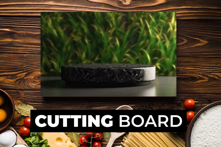 Stone Round Cutting Board sublimation example image 1