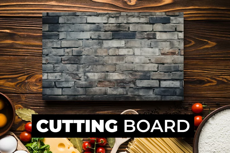 Brick Wall Cutting Board sublimation