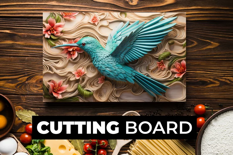3D Bird Cutting Board Sublimation