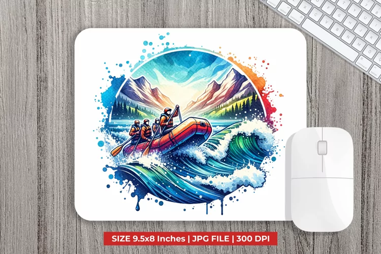 Rafting Mouse Pad Sublimation