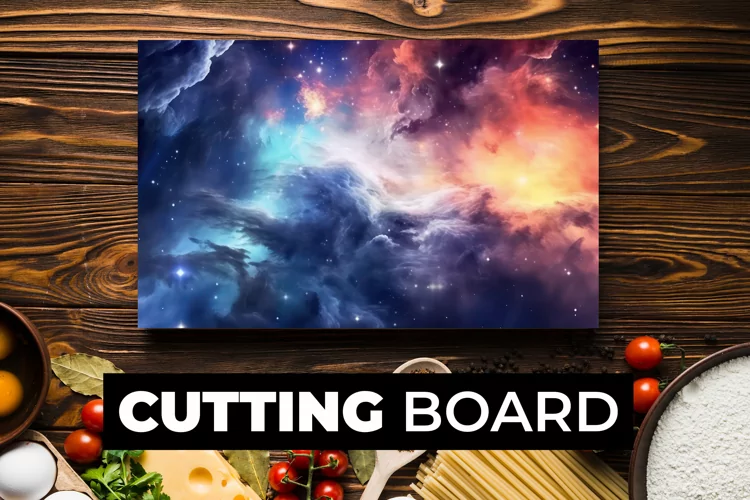 Colorful Clouds Cutting Board sublimation