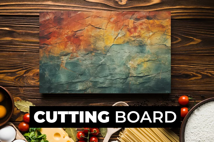 Multicolor Texture Cutting Board Sublimation