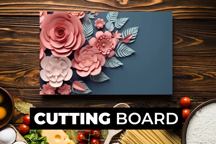 3D Flowers Cutting Board sublimation