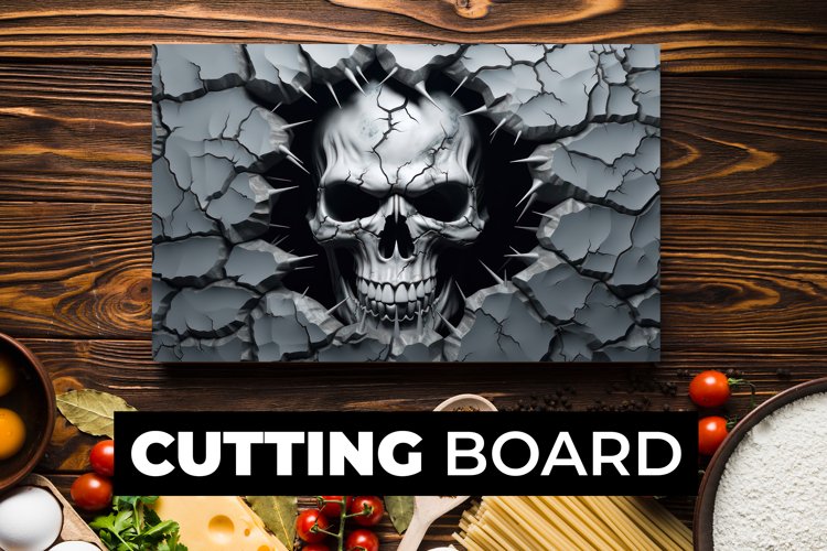 Horror Cutting Board Sublimation example image 1