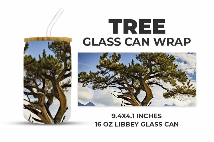 Tree Glass Can Wrap